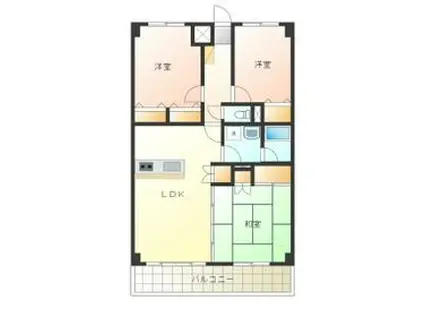 グローバル小山(3LDK/3階)の間取り写真