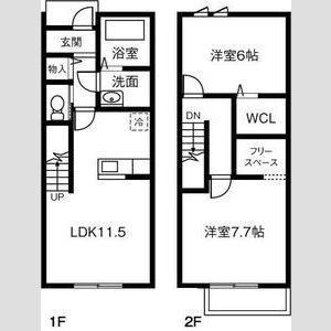Maisonette land 薬師寺B(2LDK)の間取り写真