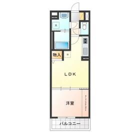 OYAMA URBAN CONECTION(1LDK/2階)の間取り写真