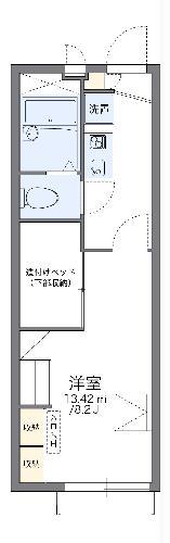 レオパレス白沢台A(1K/2階)の間取り写真
