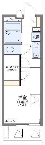 レオパレス山畔(1K/2階)の間取り写真