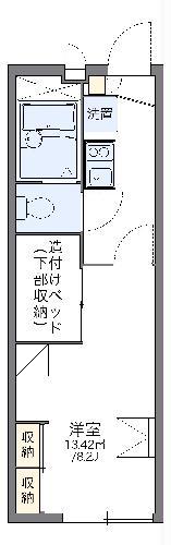 レオパレスΣS(1K/2階)の間取り写真