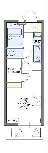 レオパレスドリームウィング(1K/2階)の間取り写真