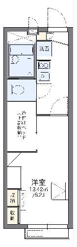 レオパレス小倉(1K/2階)の間取り写真
