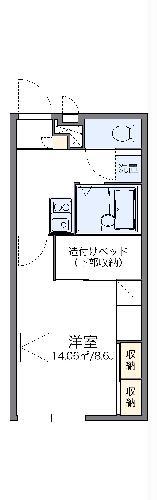 レオパレスSEASIDE鬼崎(1K/2階)の間取り写真