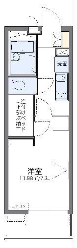 レオパレスティーケー7(1K/2階)の間取り写真