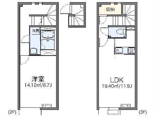 レオネクスト壽光Ⅲ(1LDK/2階)の間取り写真