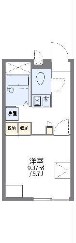 レオパレス長左衛門Ⅱ(1K/2階)の間取り写真