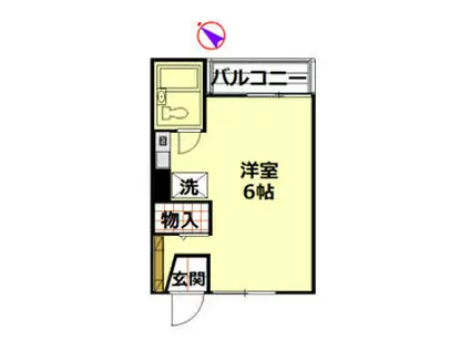 スターホームズ三ツ境Ⅴ(ワンルーム/2階)の間取り写真