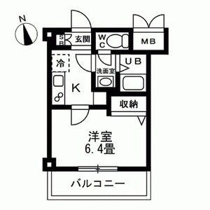 リゾラ グランデ(1K/2階)の間取り写真