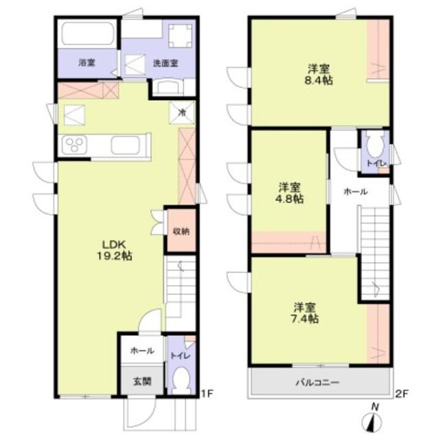 西武鉄道新宿線 東村山駅 徒歩9分 2階建 新築