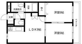 ロワジュールⅡ(2LDK/1階)の間取り写真