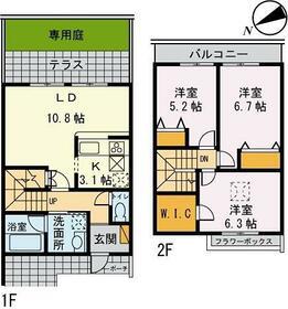 エレガントヴァラュアブル(3LDK)の間取り写真