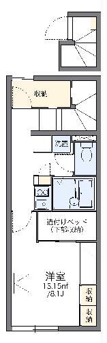 レオパレスオータムⅡ(1K/2階)の間取り写真