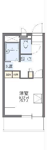 レオパレスSKKマンションⅢ(1K/2階)の間取り写真