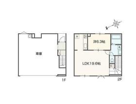 CASA GARAGE FIORIRE Ⅱ(1LDK/1階)の間取り写真