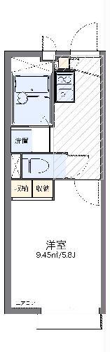レオパレスコーワ21(1K/2階)の間取り写真