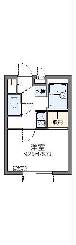 レオパレスBAYSIDE 那覇(1K/1階)の間取り写真