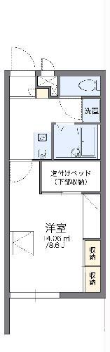 レオパレス扇(1K/2階)の間取り写真