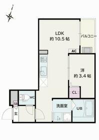 JACK KAMISHIGEHARAⅡ(1LDK/1階)の間取り写真