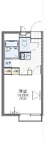レオパレス桜(1K/2階)の間取り写真