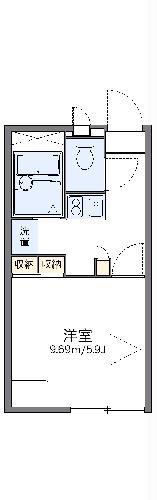 レオパレス新橋(1K/2階)の間取り写真