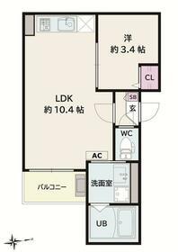 JACK TODANISHIⅠ(1LDK/1階)の間取り写真