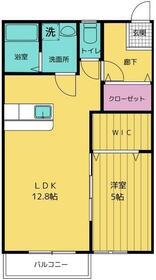 グラン・ラージ(1LDK/1階)の間取り写真