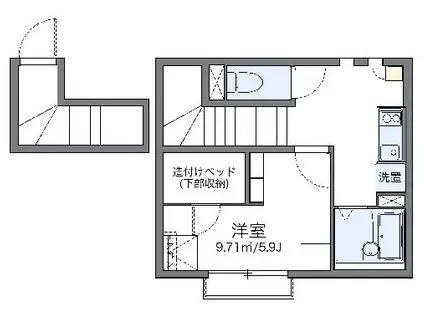 レオネクスト真畔町(1K/2階)の間取り写真