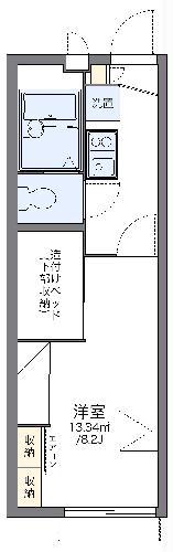レオパレスぐみ沢(1K/1階)の間取り写真