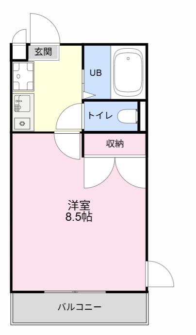 LAPUTA Y.Ⅱ(1K/3階)の間取り写真