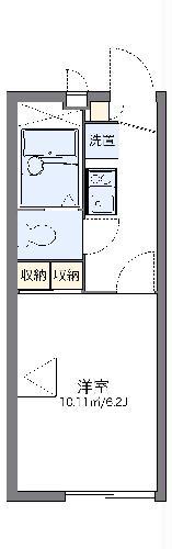 レオパレスサライ(1K/1階)の間取り写真