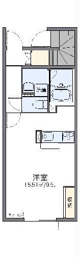 レオネクストCOURT(1K/1階)の間取り写真