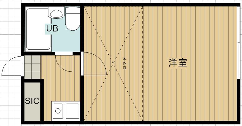 グレイスハイム吉祥寺(1K/2階)の間取り写真