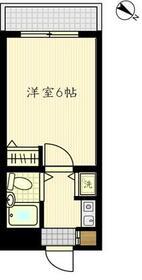 クレッセント川崎(1K/1階)の間取り写真