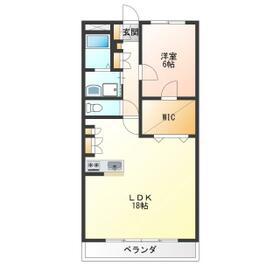 アロマテラス(1LDK/3階)の間取り写真