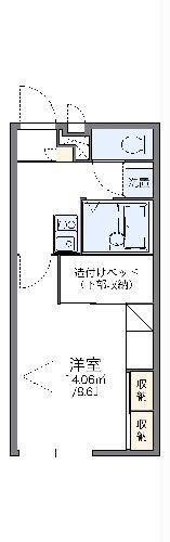 レオパレス鈴蘭(1K/2階)の間取り写真