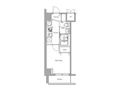 エルプレイス新子安2(1K/5階)の間取り写真