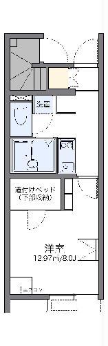 レオネクストレプロットⅢ(1K/1階)の間取り写真