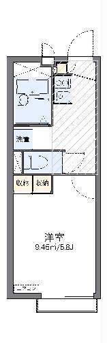レオパレス諏訪 YANAGI(1K/2階)の間取り写真