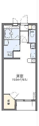 レオネクストY&K(1K/1階)の間取り写真