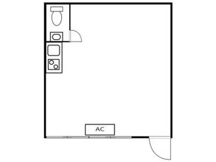 ワコー第三マンション(ワンルーム/2階)の間取り写真