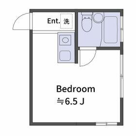 クラーク高田馬場(ワンルーム/1階)の間取り写真