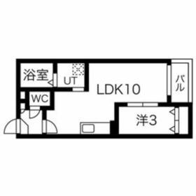 WARREN HOSHIZAKIⅢ(1LDK/3階)の間取り写真