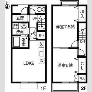 toi trace A・B・C(2LDK)の間取り写真