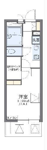 レオパレスアメニティ名古屋(1K/3階)の間取り写真
