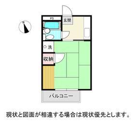 エスパシオ(1K/2階)の間取り写真