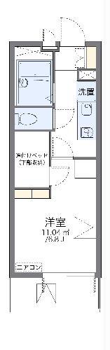 レオパレスソフィア 壱番館(1K/4階)の間取り写真