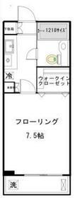 信濃町2番館(1K/5階)の間取り写真