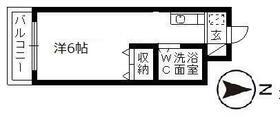 和地山エステートピア(ワンルーム/2階)の間取り写真